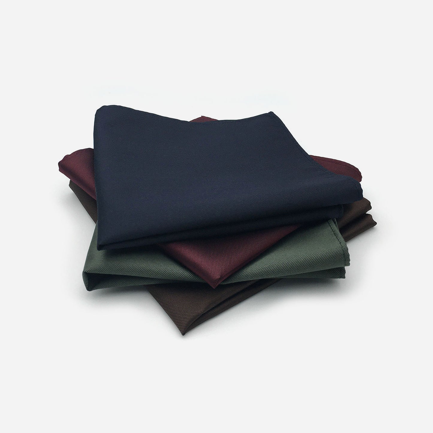 Lot de pochettes en soie unies